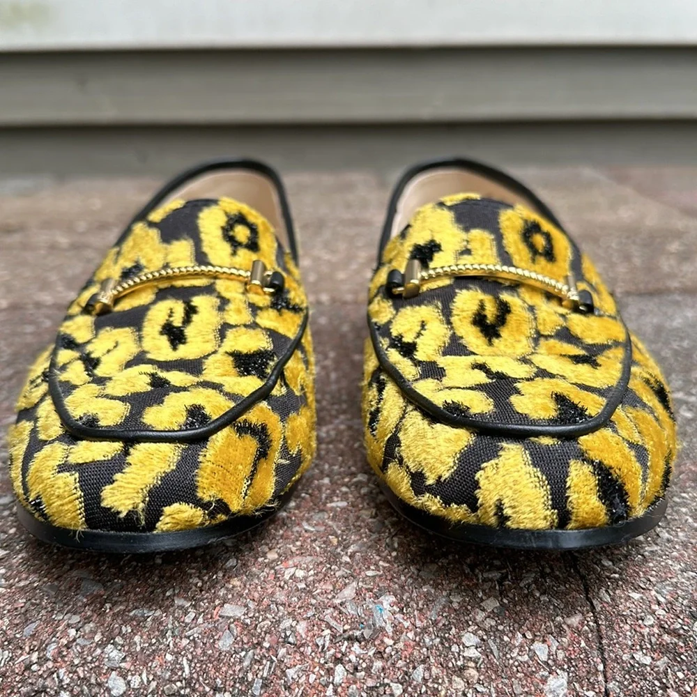 Leopard Loafers Black Yellow - Picture 3 of 10
